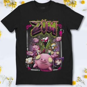 Invader Zim Rubber Piggy Army T-Shirt Unisex T-Shirt For Men Women